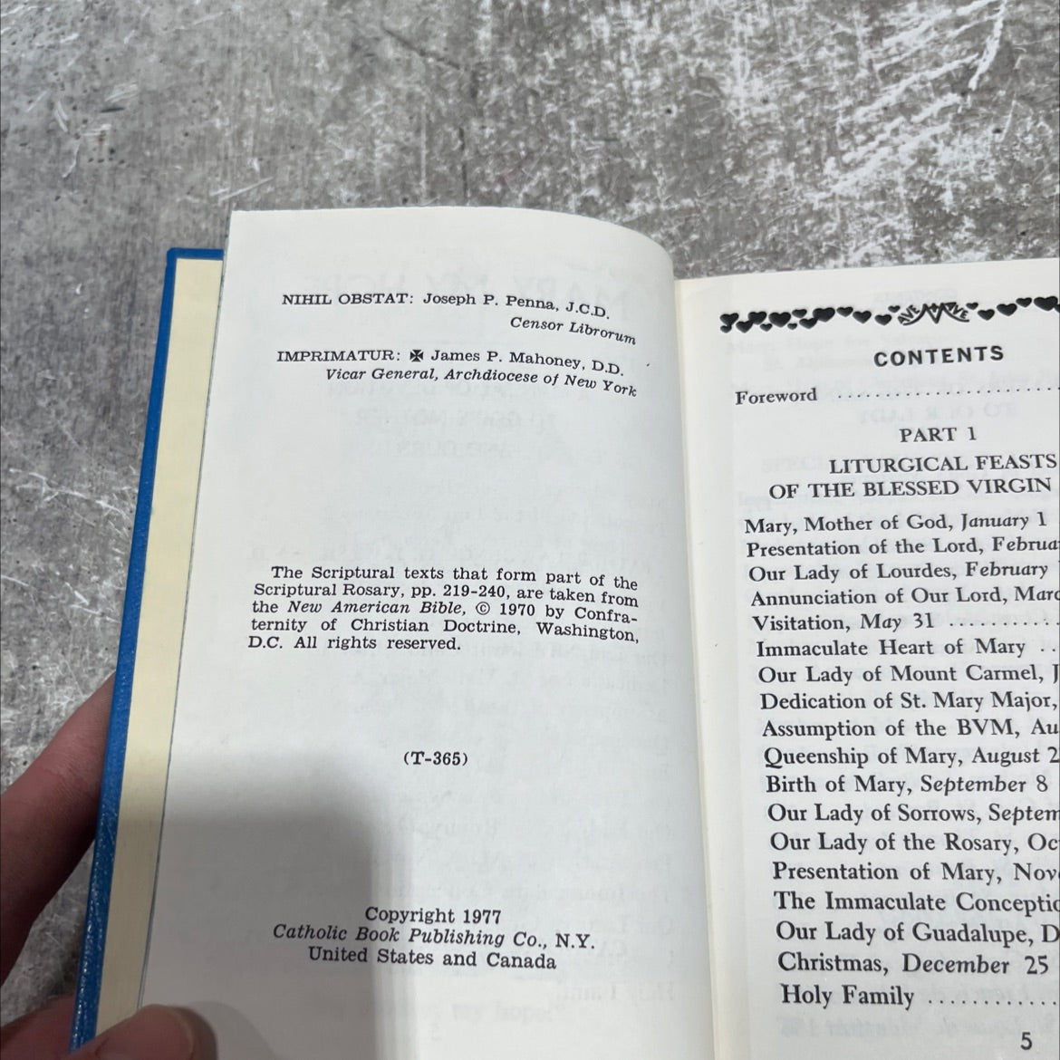mary my hope a manual of devotion to god's mother and ours book, by father lawrence g. lovasik, s.v.d., 1977 Hardcover image 3