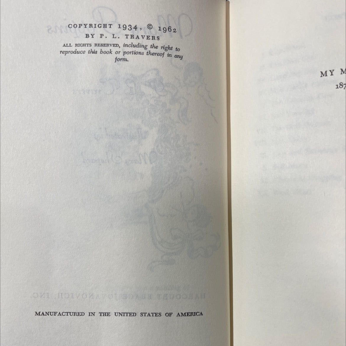 mary poppins book, by P.L. Travers, 1962 Hardcover image 3
