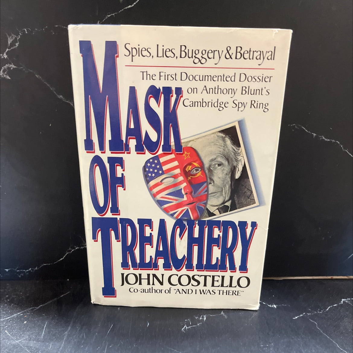 mask of treachery book, by John Costello, 1988 Hardcover image 1