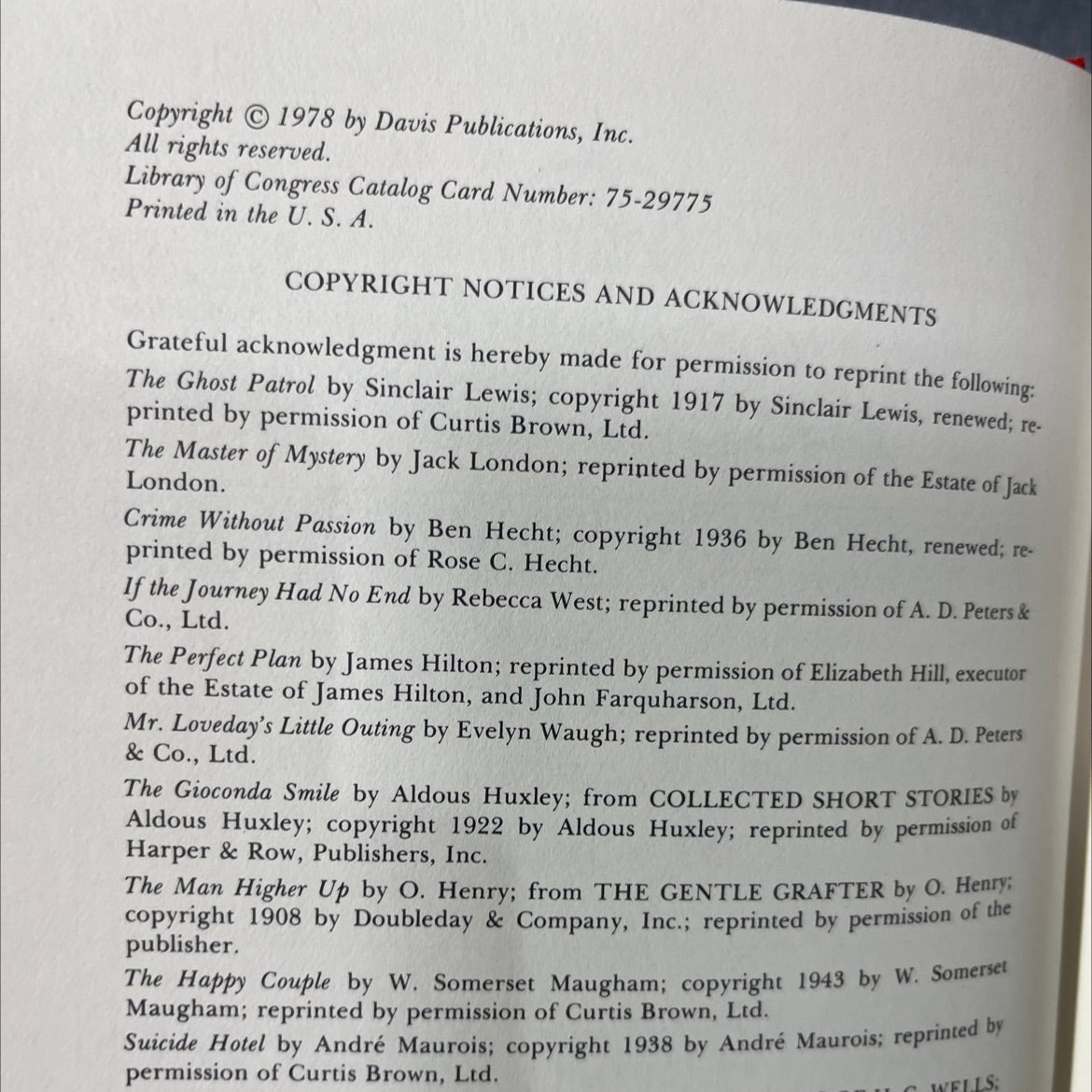 masterpieces of mystery blue ribbon specials book, by ellery queen, 1978 Hardcover image 3