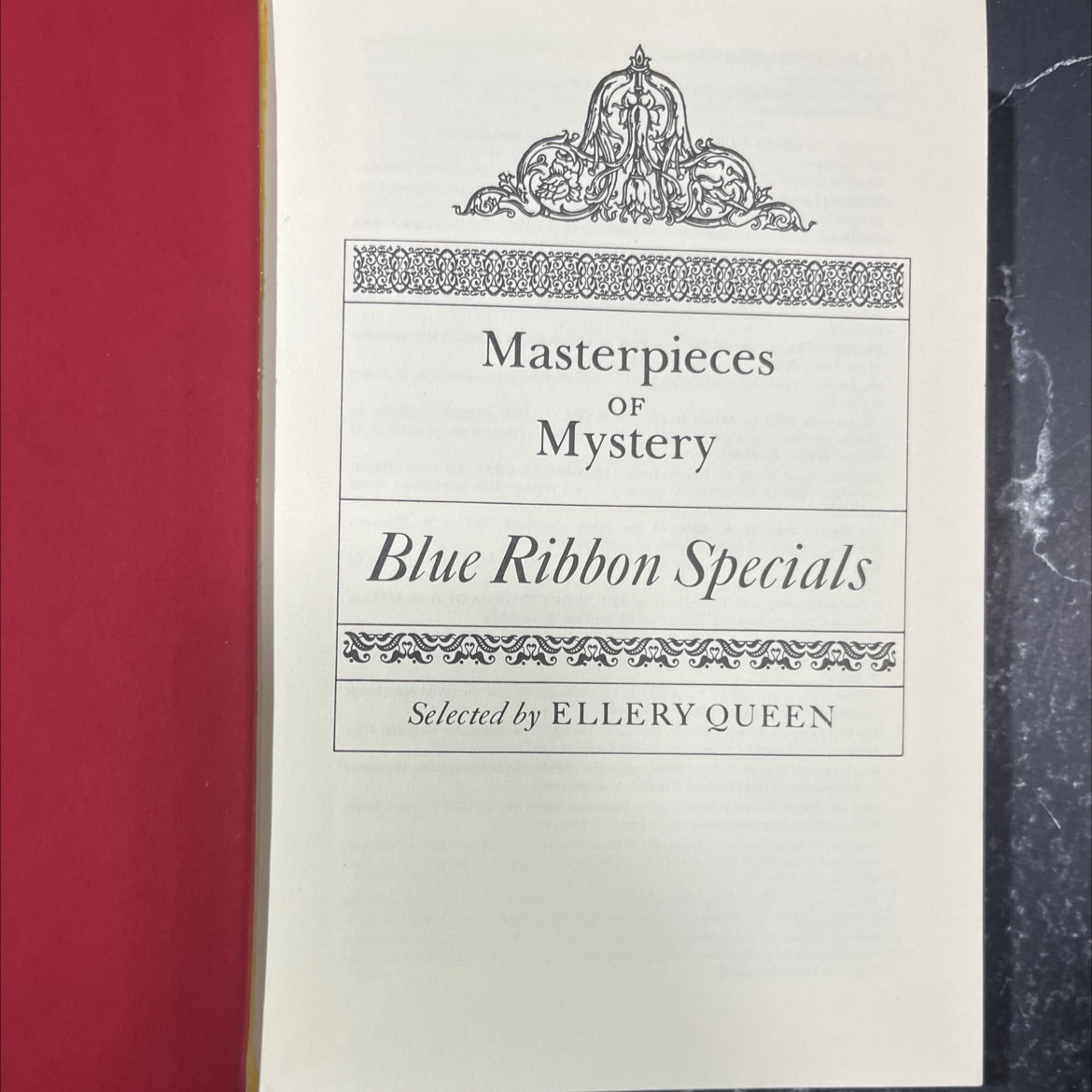 masterpieces of mystery blue ribbon specials book, by ellery queen, 1978 Hardcover image 2