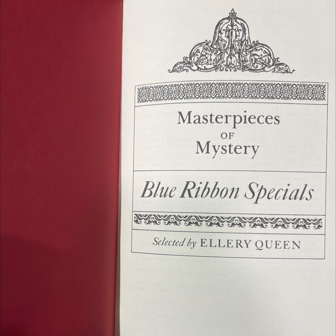 masterpieces of mystery blue ribbon specials book, by ellery queen, 1978 Hardcover image 2