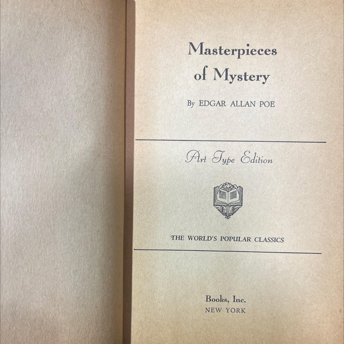 masterpieces of mystery book, by edgar allan poe, 1970 Hardcover image 2