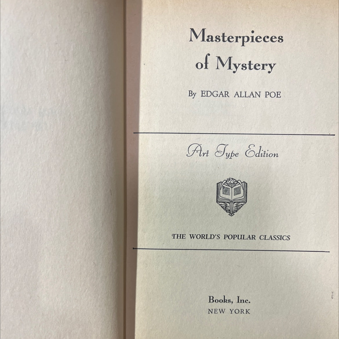 masterpieces of mystery book, by edgar allan poe, 1970 Hardcover image 2