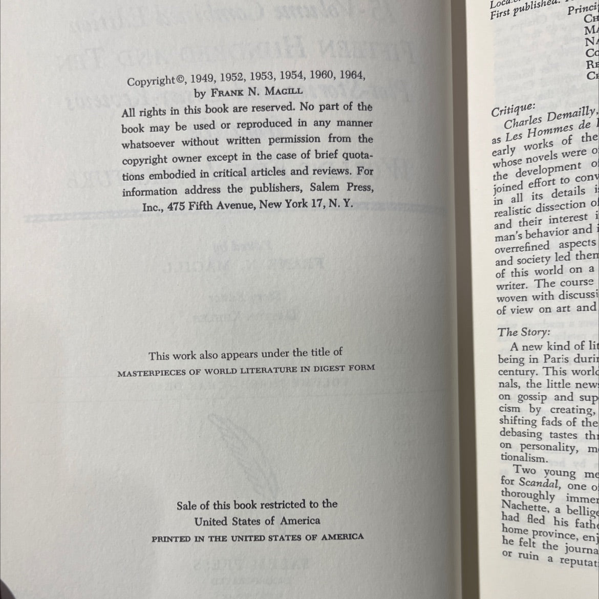 masterplots 15-volume combined edition book, by frank n. magill, 1964 Hardcover image 3