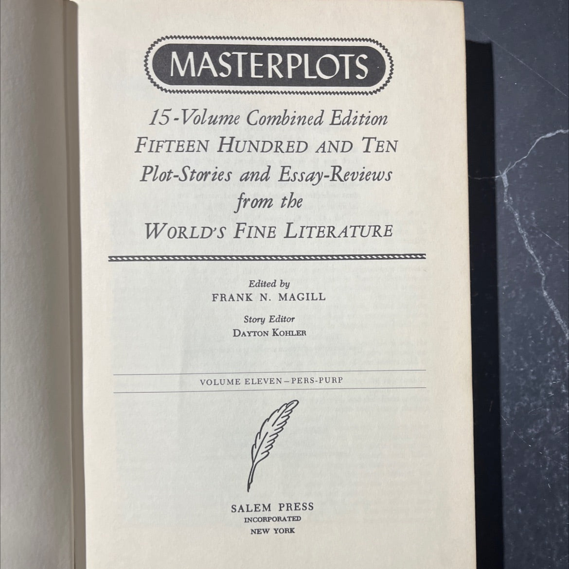 masterplots book, by frank n. magill, 1964 Hardcover image 2