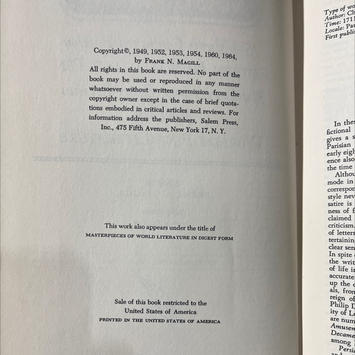 masterplots book, by frank n. magill, 1964 Hardcover image 3
