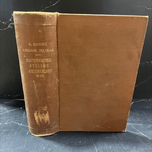 mathematical-physical communications published by the royal danish society of sciences book, by unknown, 1929 Hardcover image 1