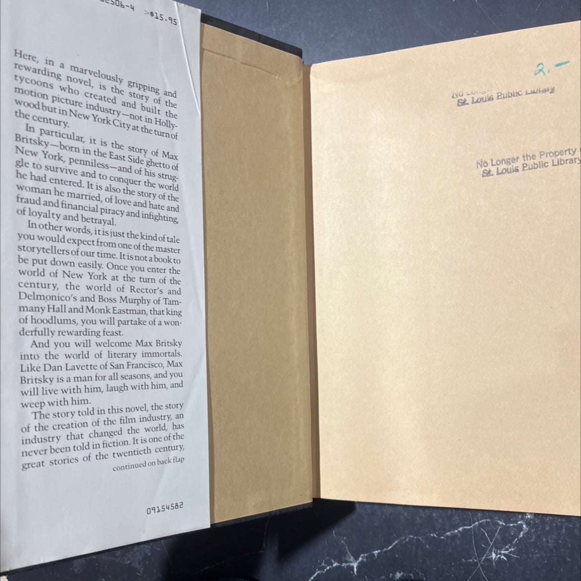 max book, by Howard Fast, 1982 Hardcover image 4