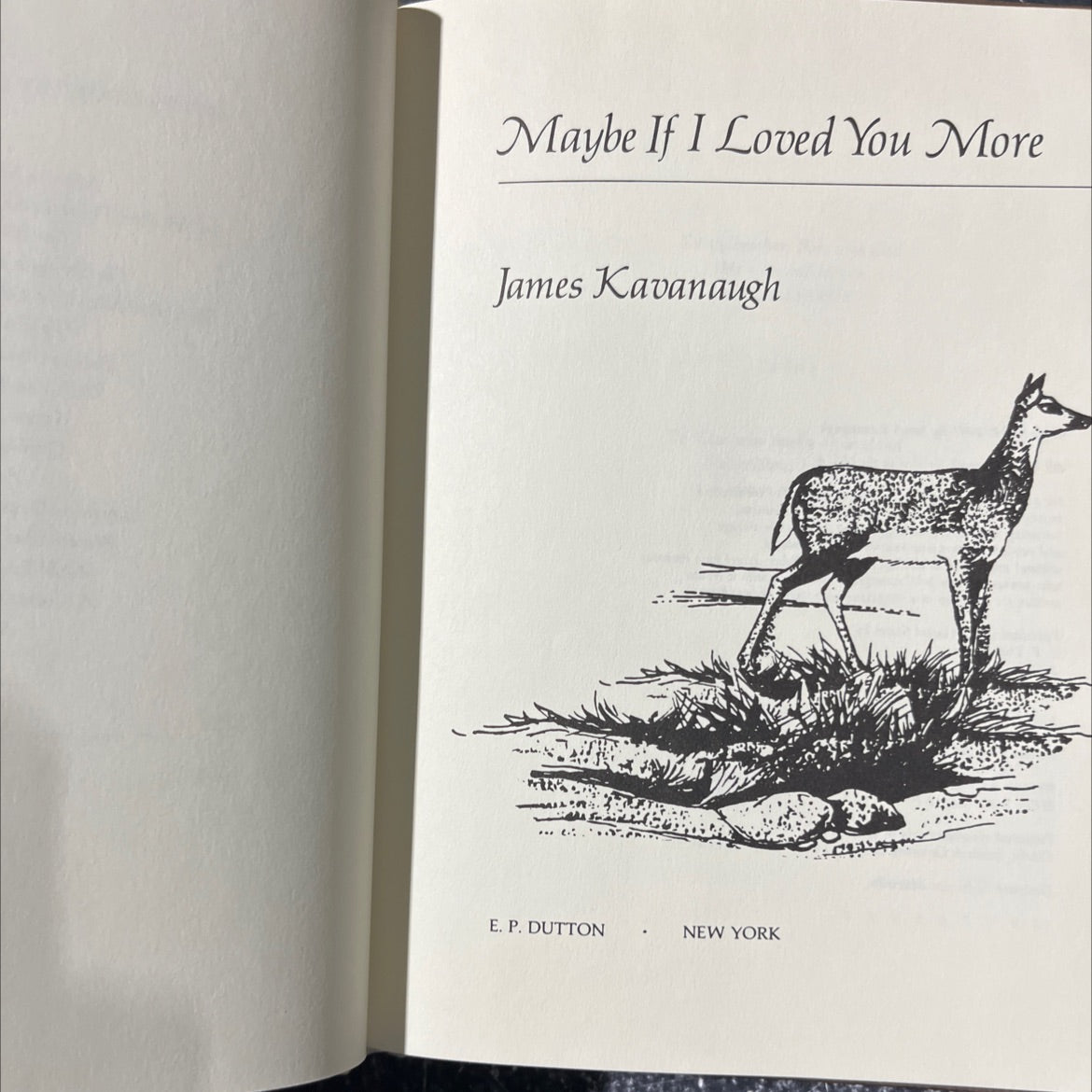 maybe if i loved you more book, by James Kavanaugh, 1982 Hardcover image 2