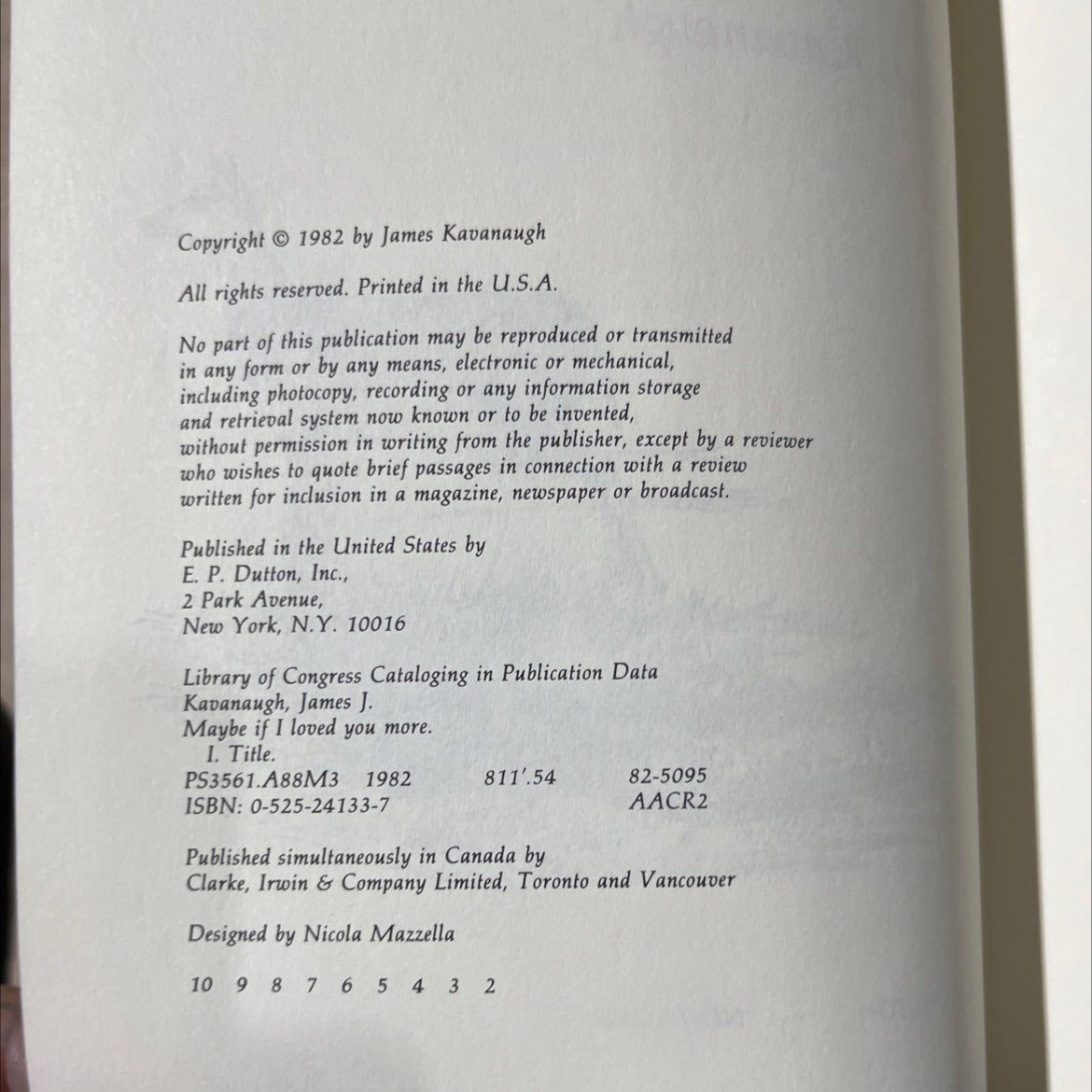 maybe if i loved you more book, by James Kavanaugh, 1982 Hardcover image 3