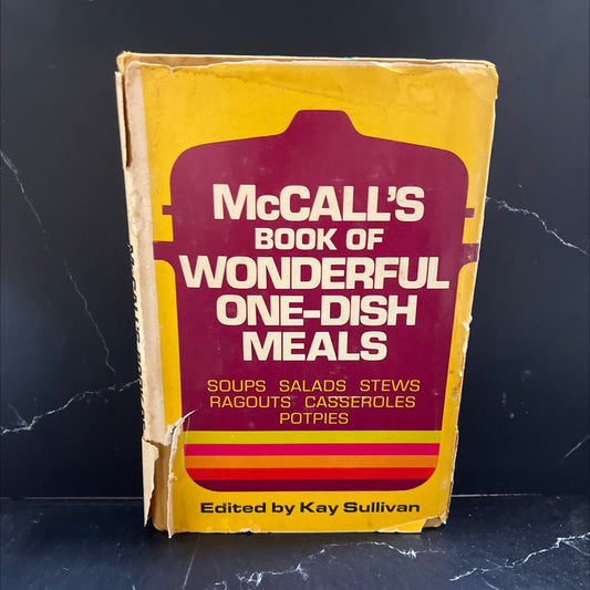 mccall's book of wonderful one-dish meals book, by kay sullivan, 1972 Hardcover image 1