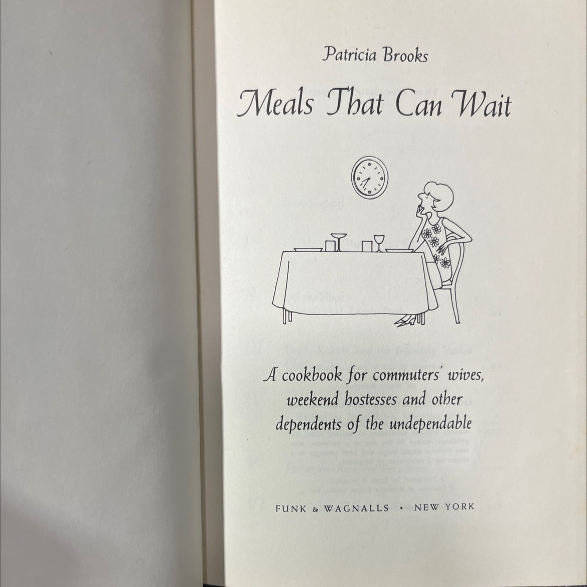 meals that can wait book, by Patricia Brooks, 1970 Hardcover image 2