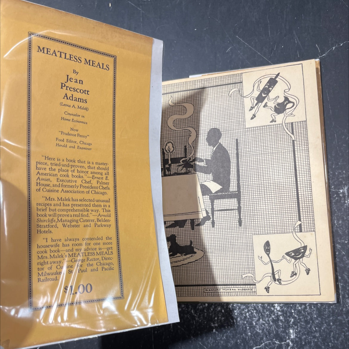 meatless meals book, by jean prescott adams, 1939 Hardcover image 4