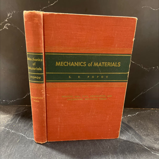mechanics of materials book, by e. p. popov, 1956 Hardcover image 1