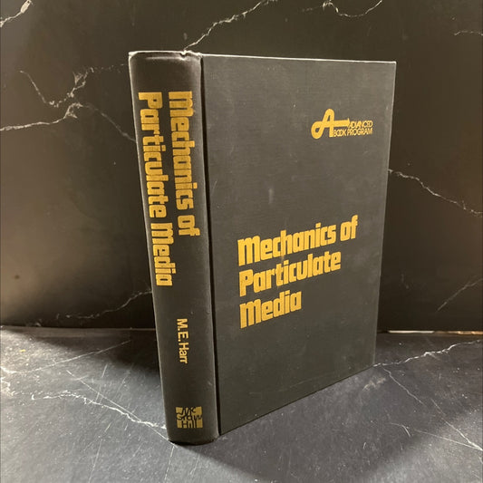 mechanics of particulate media book, by Milton Edward Harr, 1977 Hardcover image 1