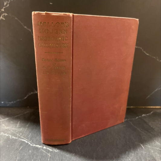 mellor's modern inorganic chemistry book, by g. d. parkes, j. w. mellor, 1946 Hardcover image 1