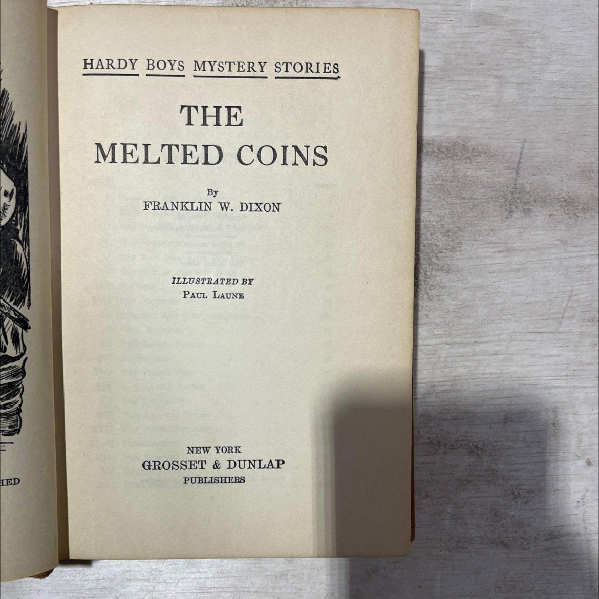 melted coins book, by franklin w. dixon, 1944 Hardcover, Antique image 2