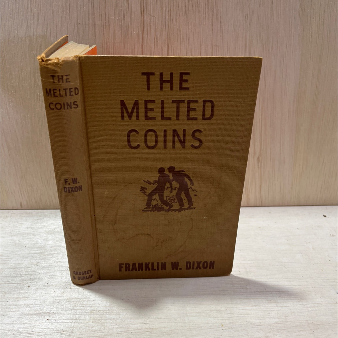 melted coins book, by franklin w. dixon, 1944 Hardcover, Antique image 1