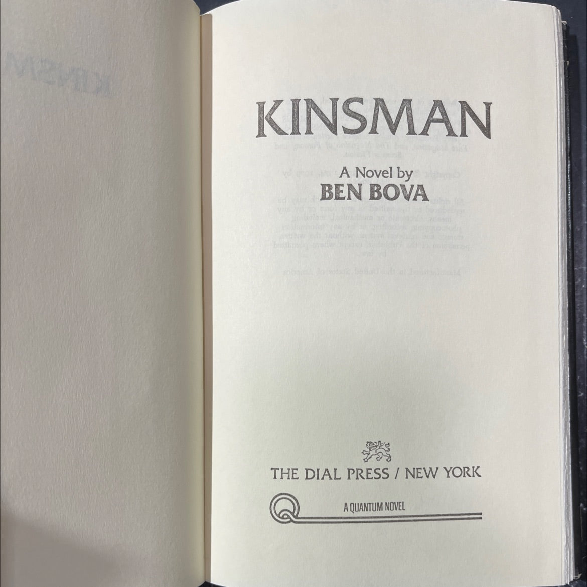 memix kinsman book, by ben bova, 1979 Hardcover image 2