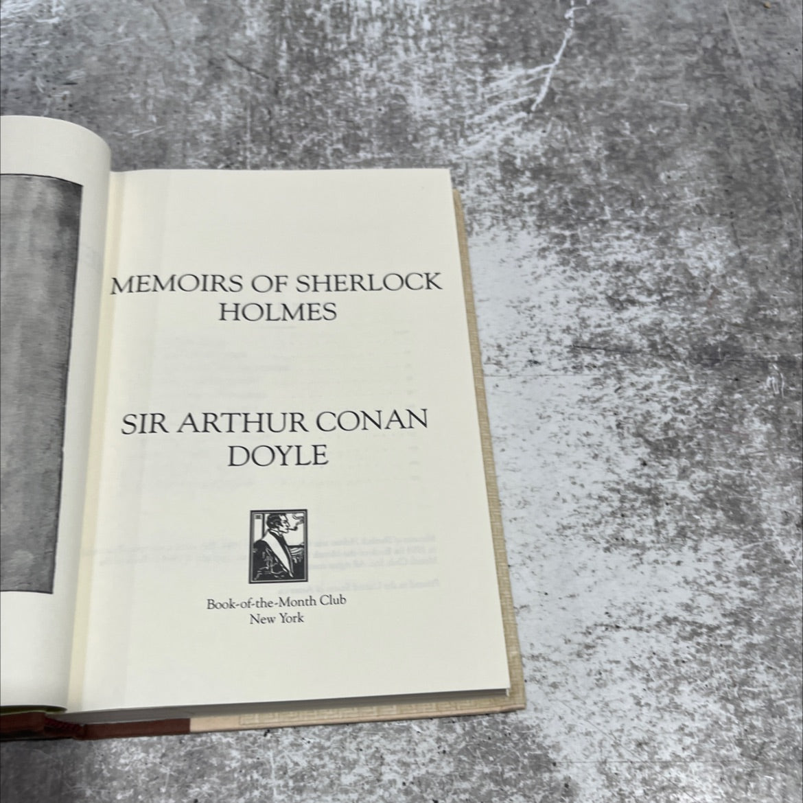memoirs of sherlock holmes book, by sir arthur conan doyle, 1994 Hardcover image 2
