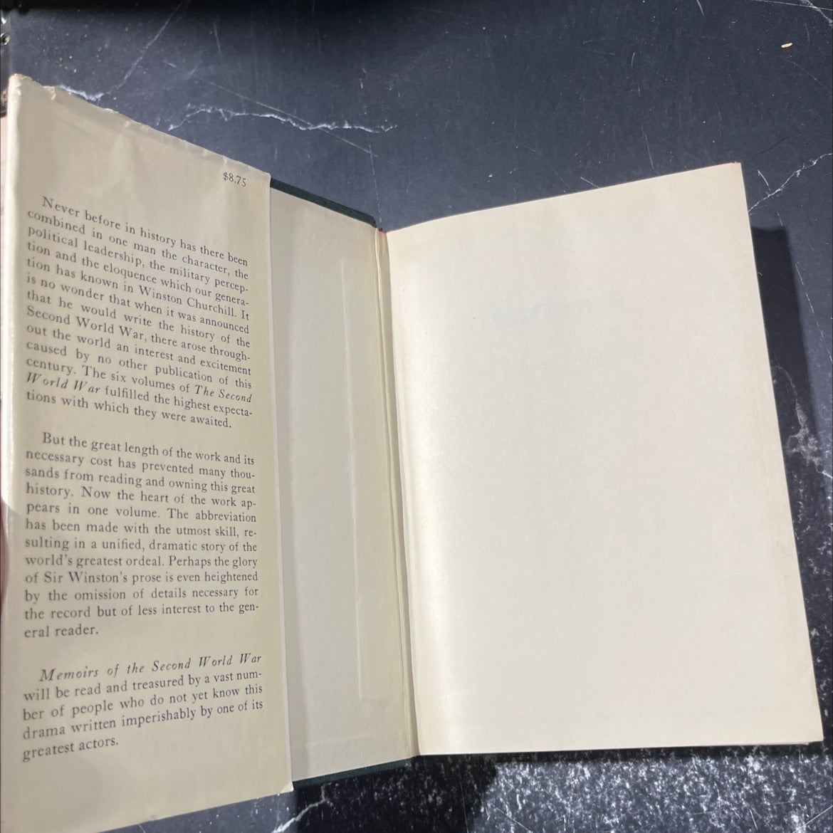 memoirs of the second world war book, by winston s. churchill, 1959 Hardcover image 4