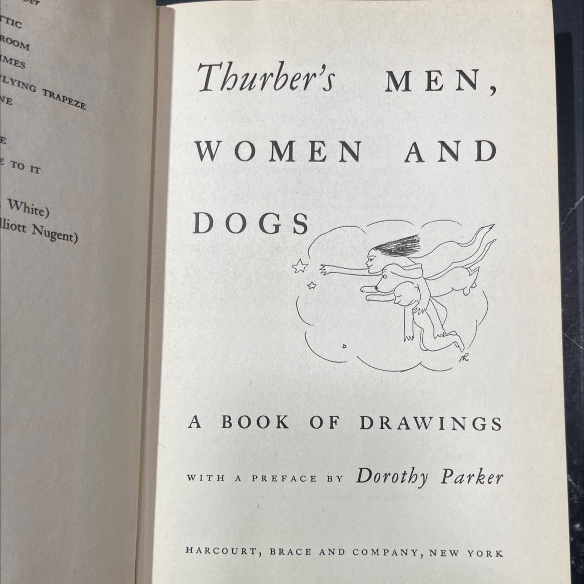 men, women and dogs book, by james thurber, 1943 Hardcover image 2