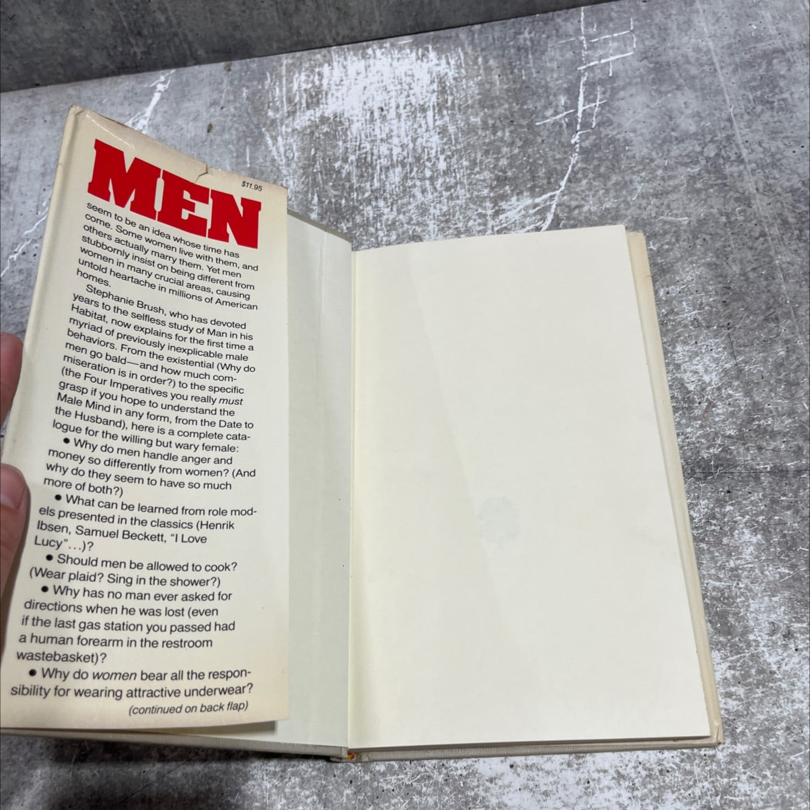 men an owner's manual book, by Stephanie Brush, 1984 Hardcover image 4