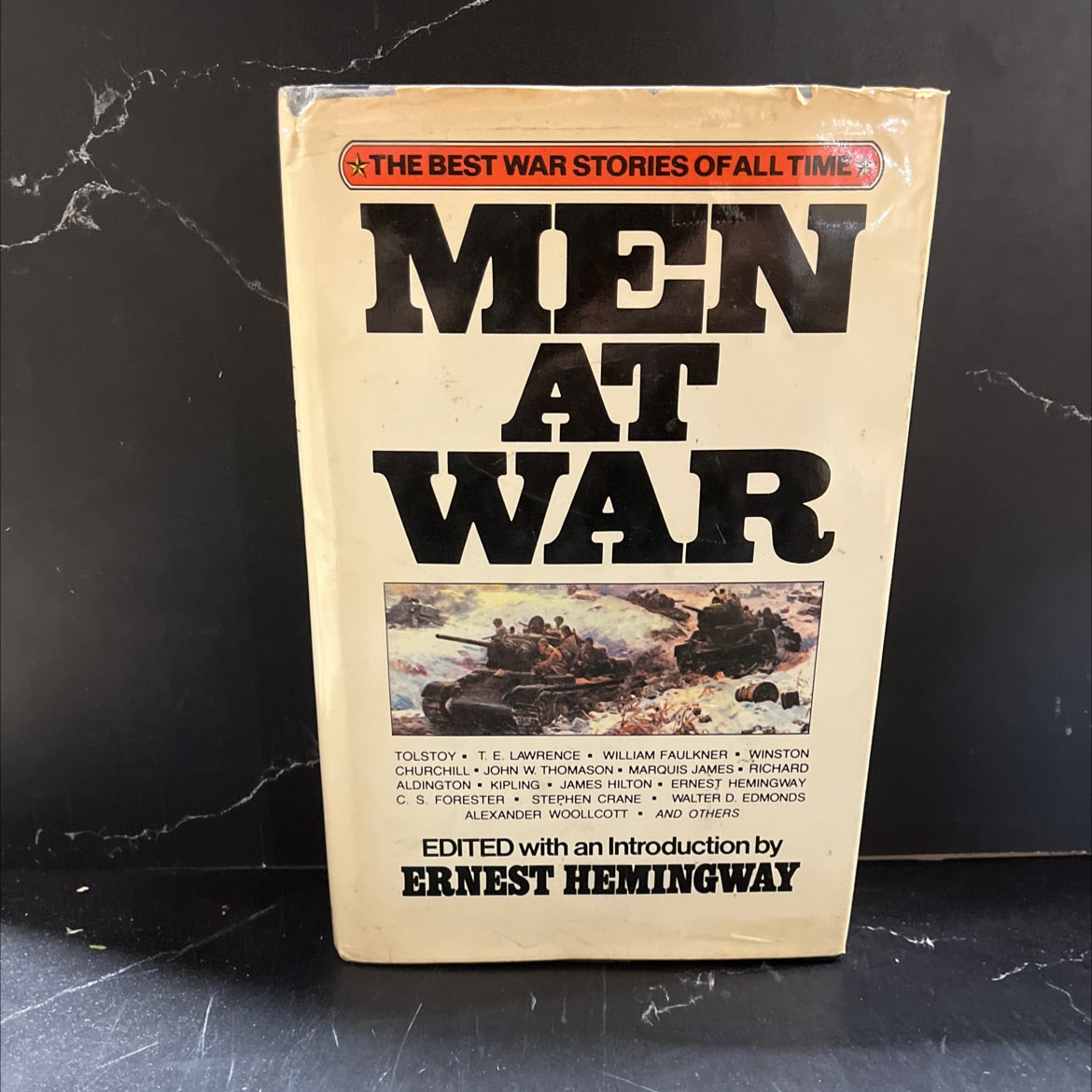 men at war the best war stories of all time book, by ernest hemingway, 1979 Hardcover image 1
