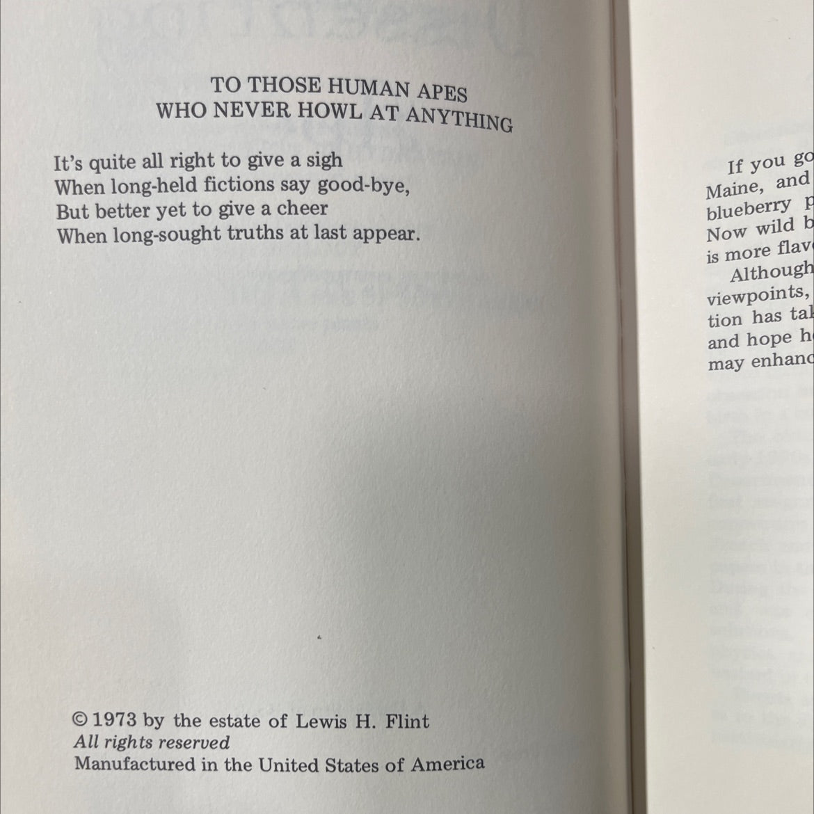 merica dissenting book, by lewis h. flint, 1973 Hardcover image 3