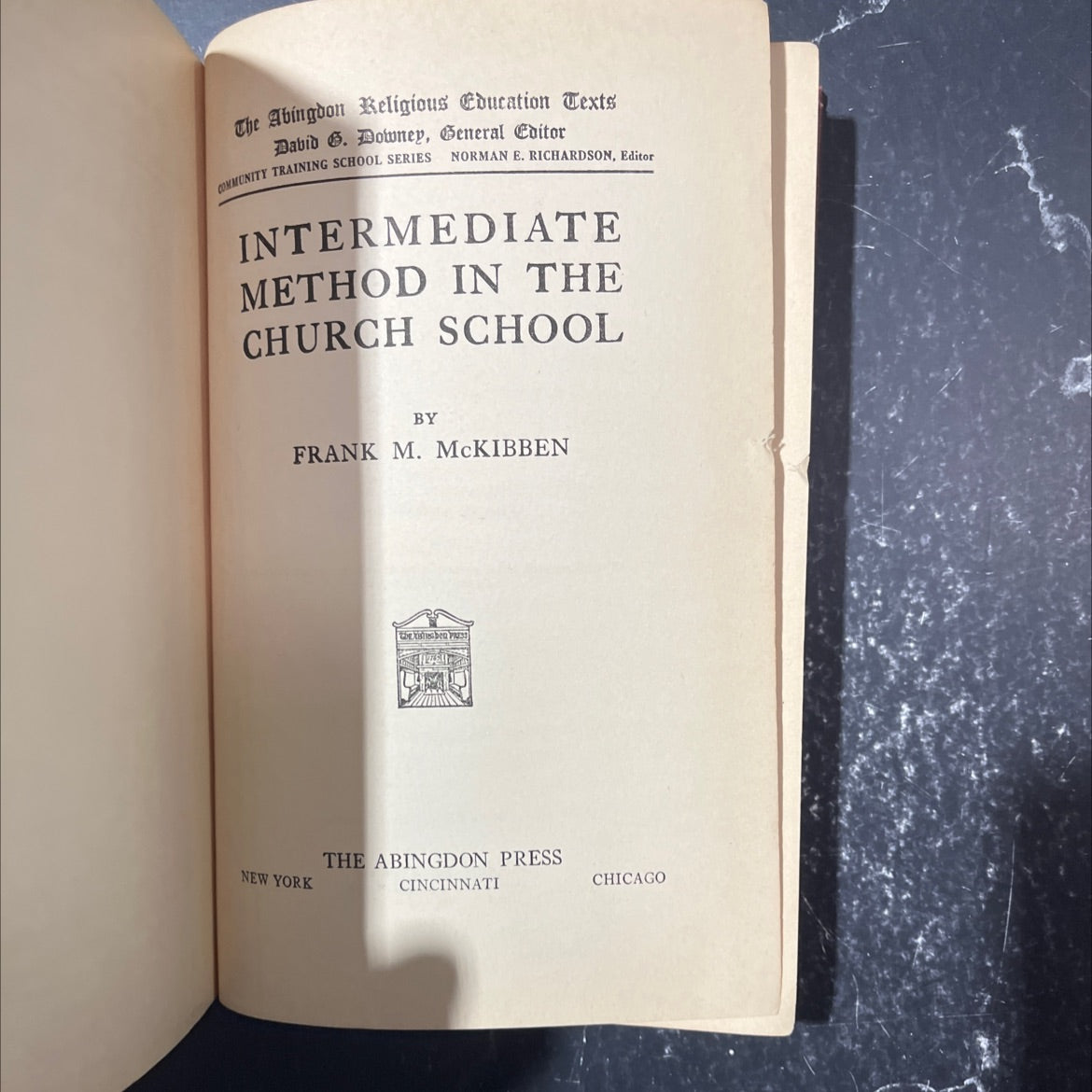 method in the church school book, by frank m. mckibben, 1926 Hardcover image 2