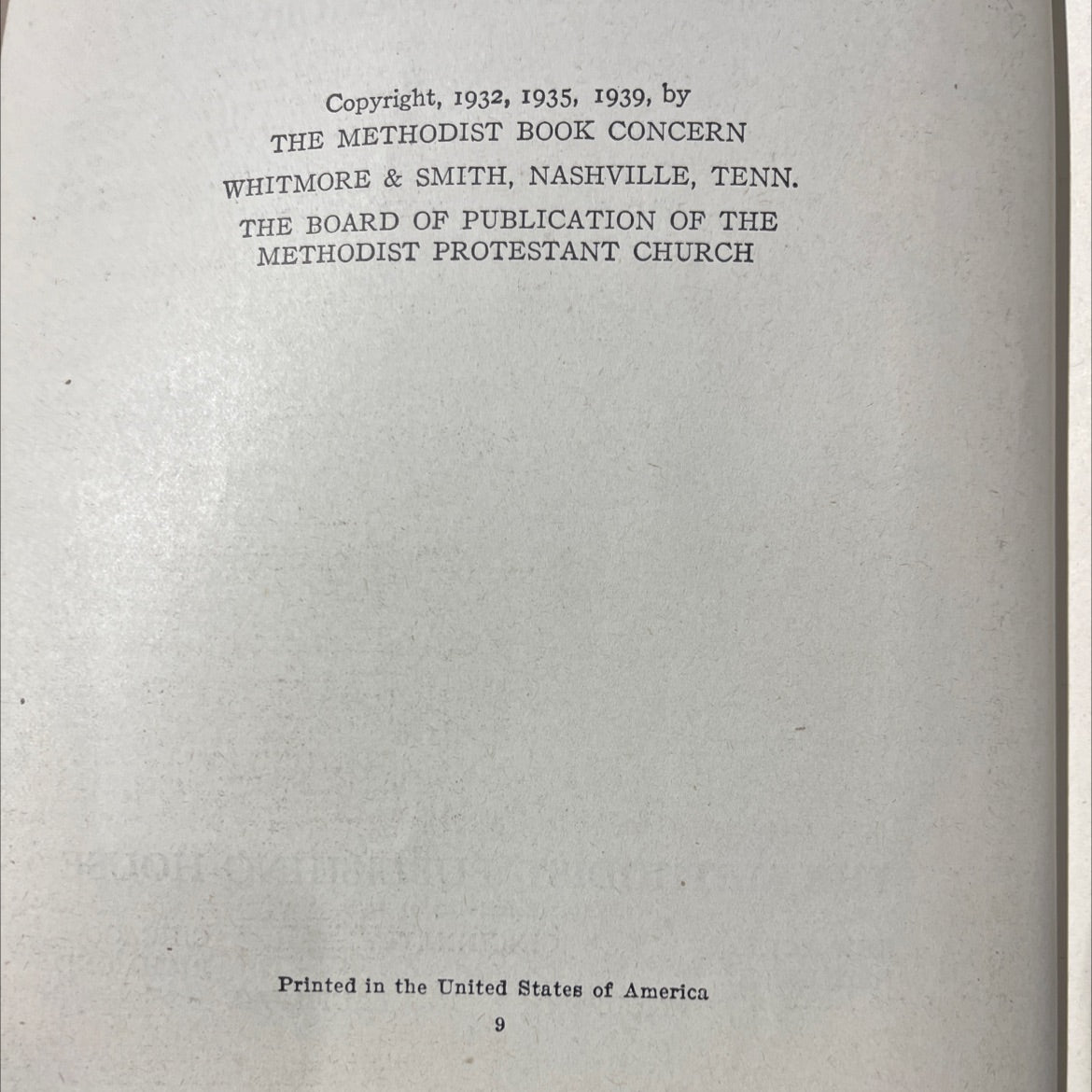 methodist hymnal book, by unknown, 1939 Hardcover image 3