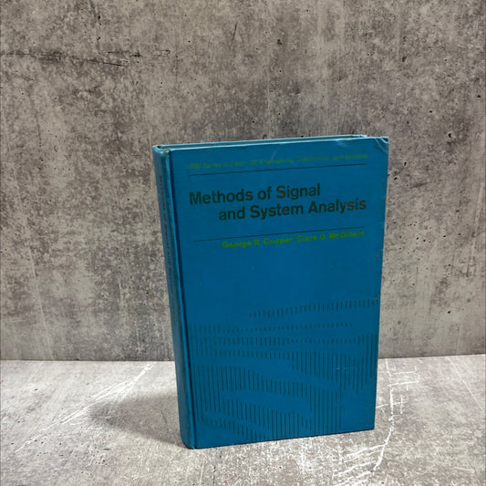 methods of signal and system analysis book, by george r. cooper, clare d. mcgillem, 1967 Hardcover image 1