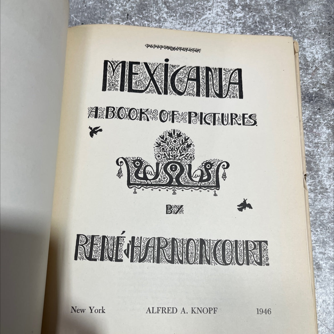 mexciana a book of pictures book, by rené harnoncourt, 1946 Hardcover image 2