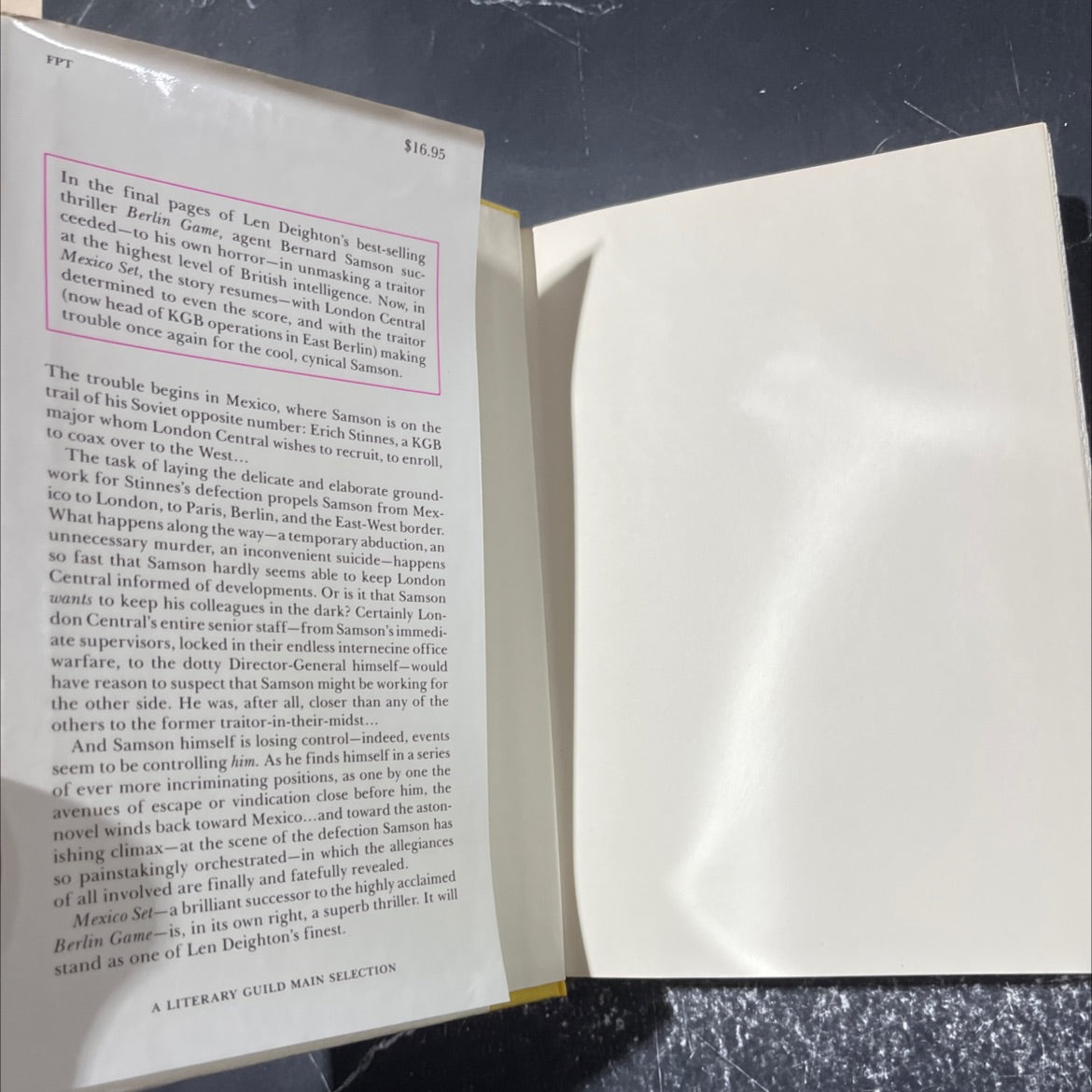 mexico set book, by len deighton, 1985 Hardcover image 4