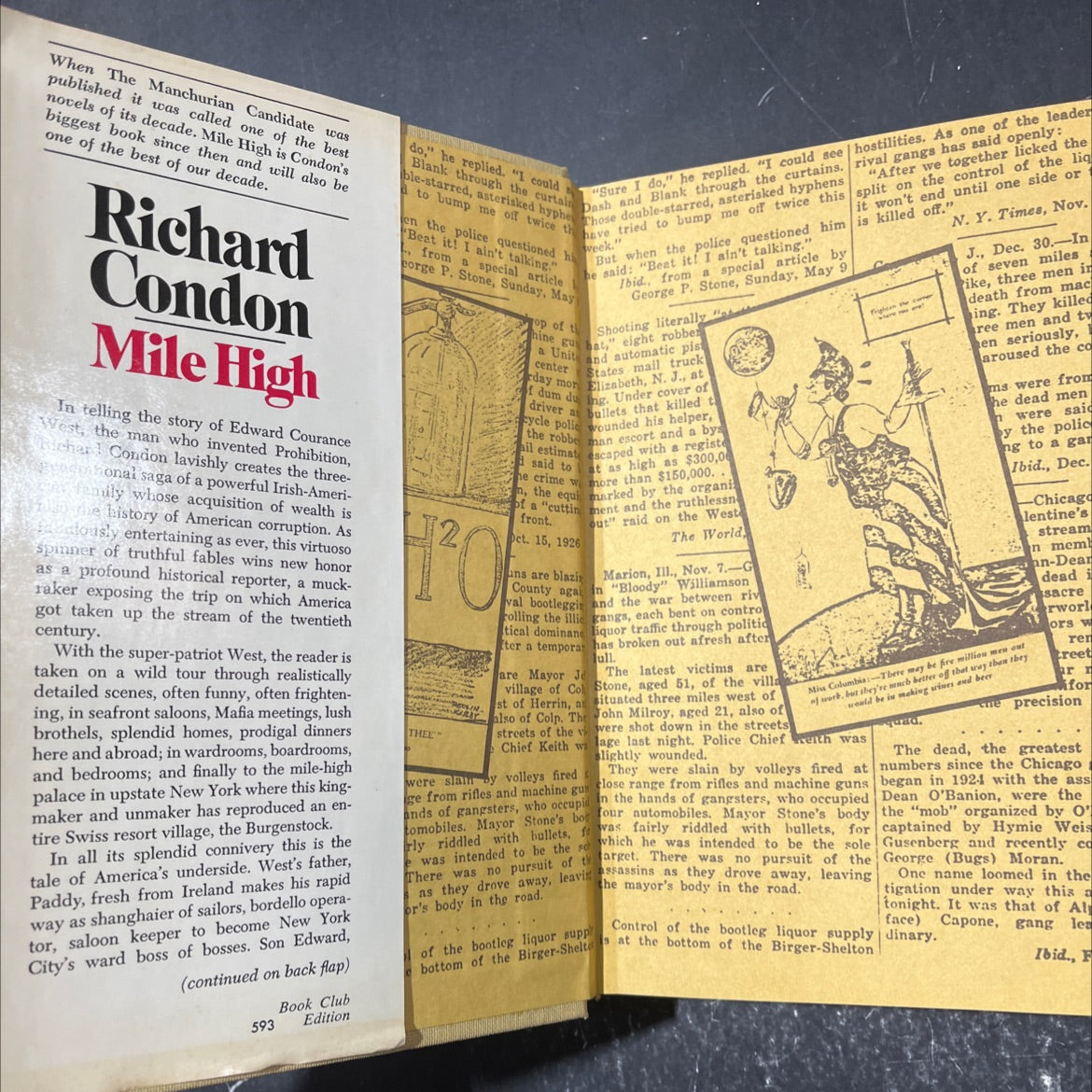 mile high book, by Richard Condon, 1969 Hardcover image 4