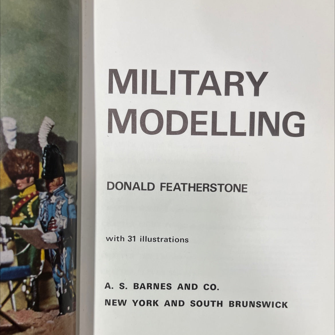 military modelling book, by donald featherstone, 1971 Hardcover image 2