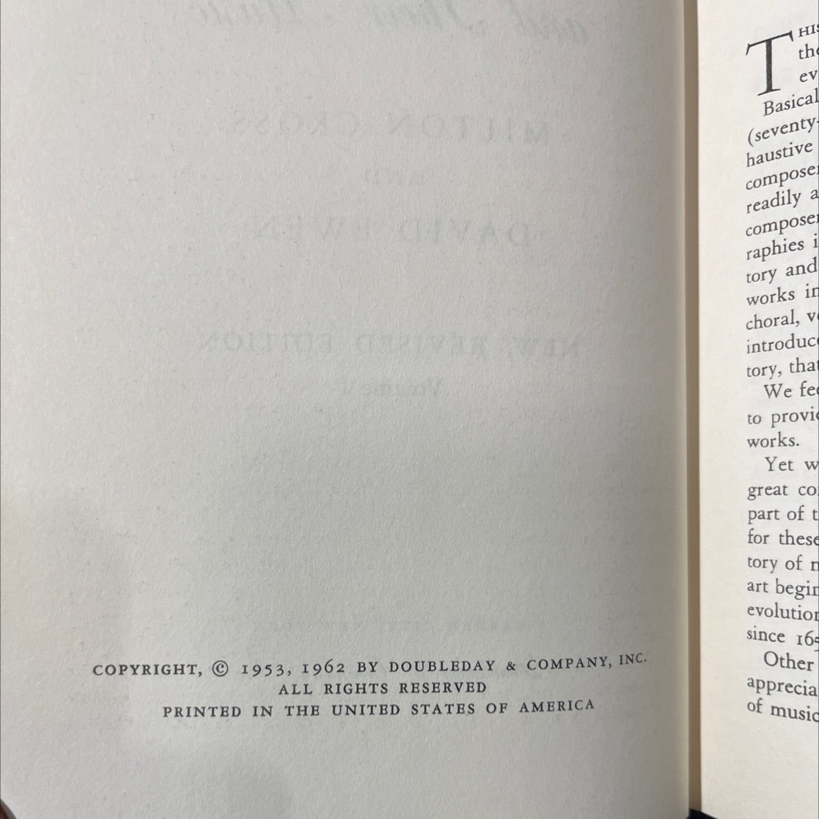 milton cross' encyclopedia of the great composers and their music book, by milton cross and david ewen, 1962 Hardcover image 3