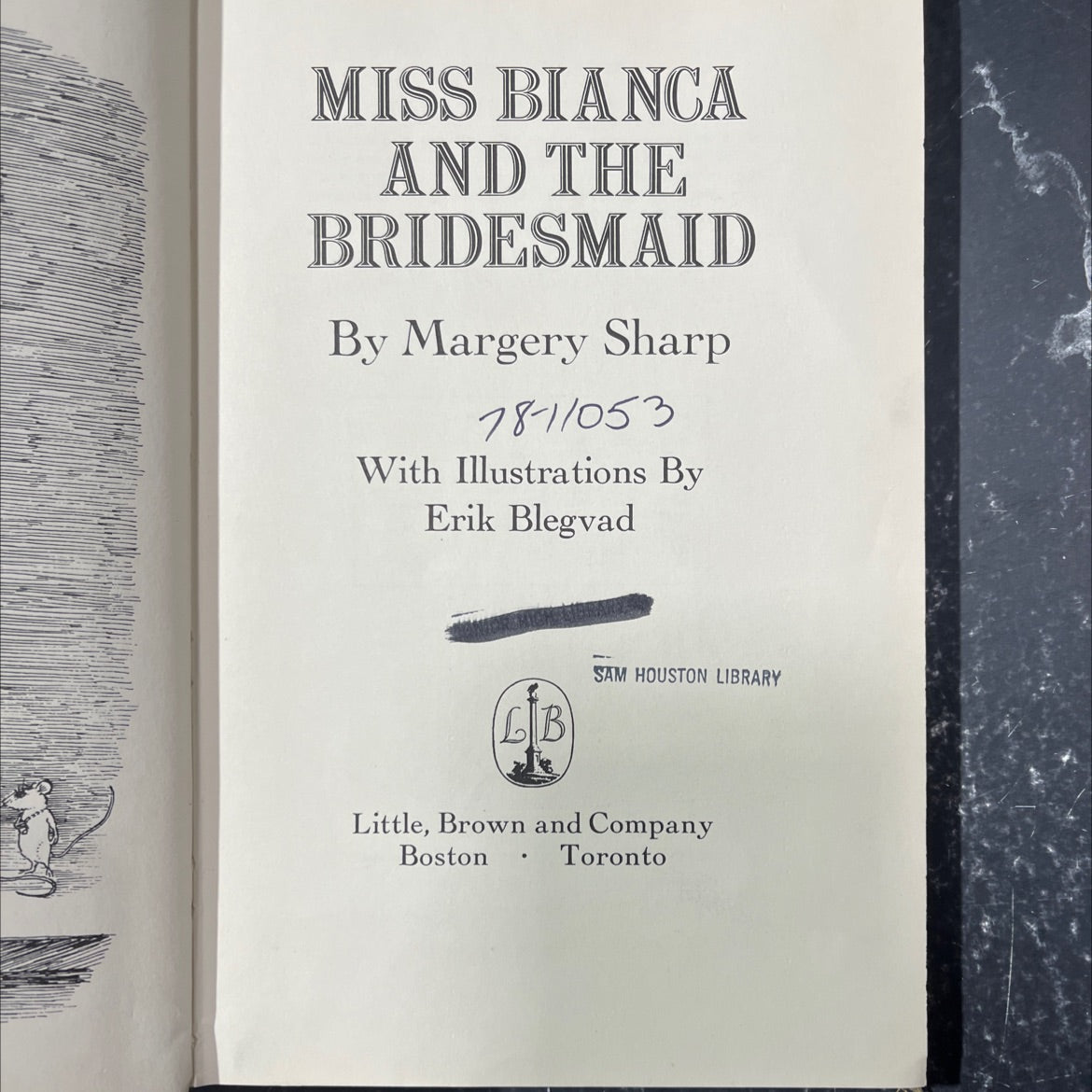 miss bianca and the bridesmaid book, by margery sharp, 1972 Hardcover image 2