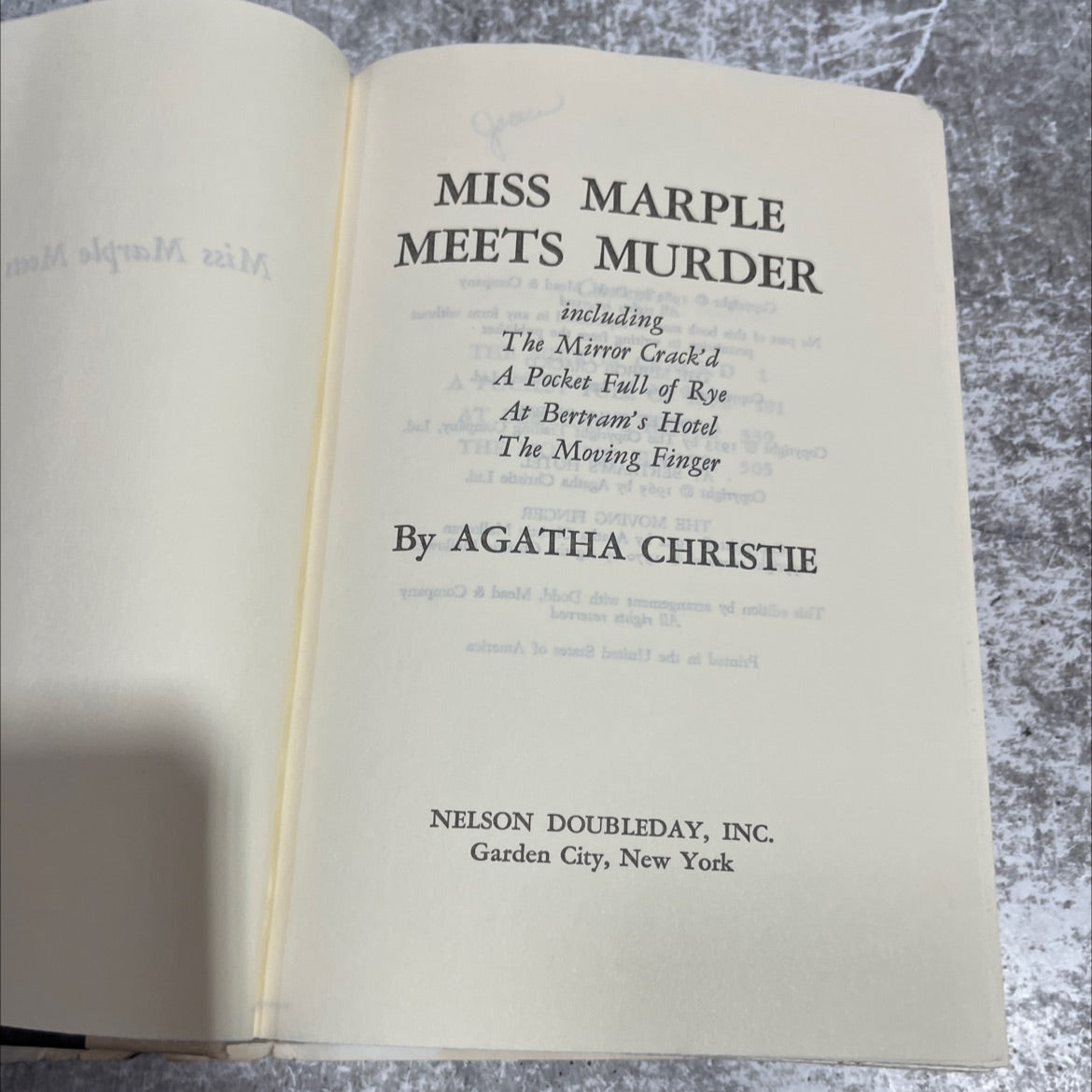 miss marple meets murder book, by agatha christie, 1970 Hardcover image 2