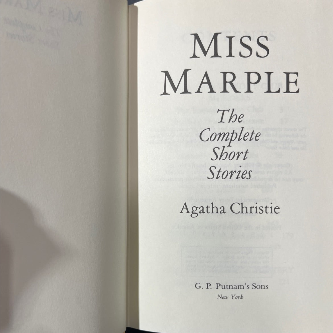 miss marple the complete short stories book, by agatha christie, 1985 Hardcover image 2