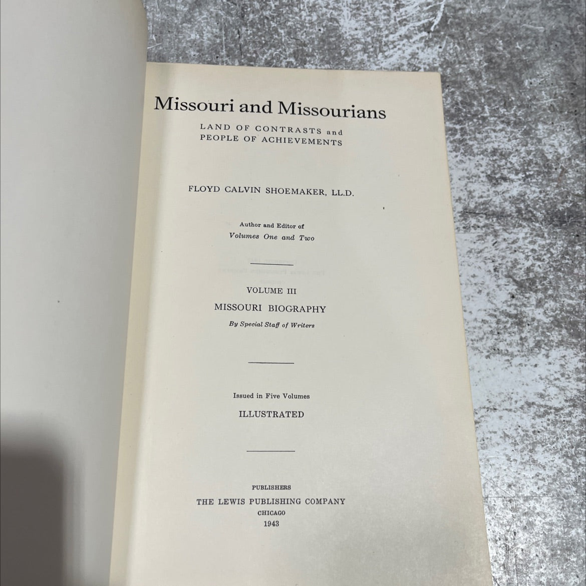 missouri and missourians land of contrasts and people of achievements volume iii missouri biography book, by floyd image 2