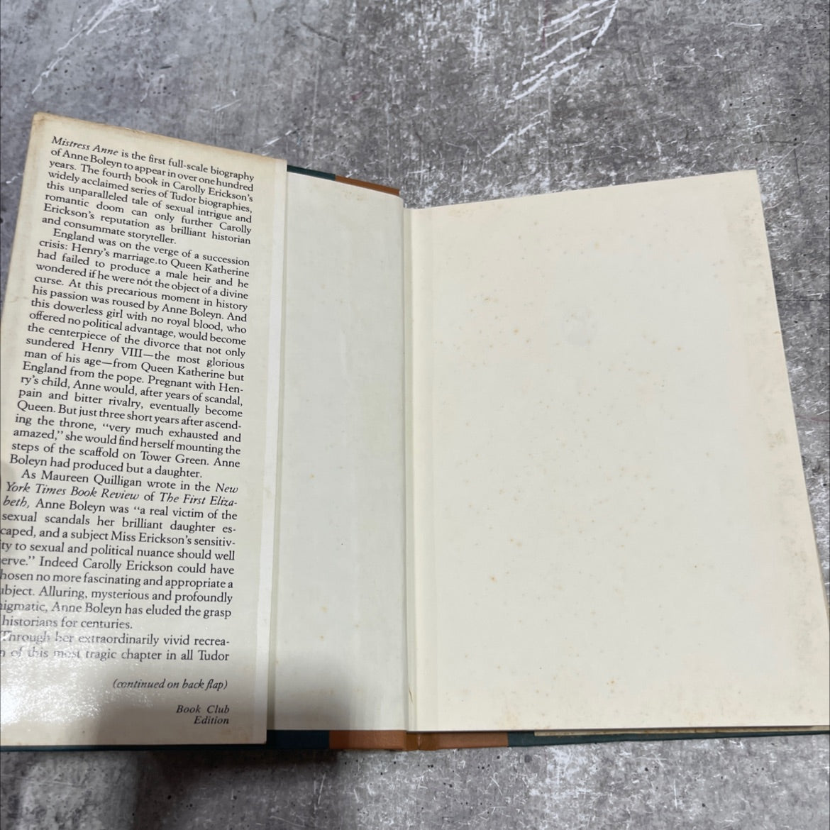 mistress ann book, by carolly erickson, 1984 Hardcover image 4