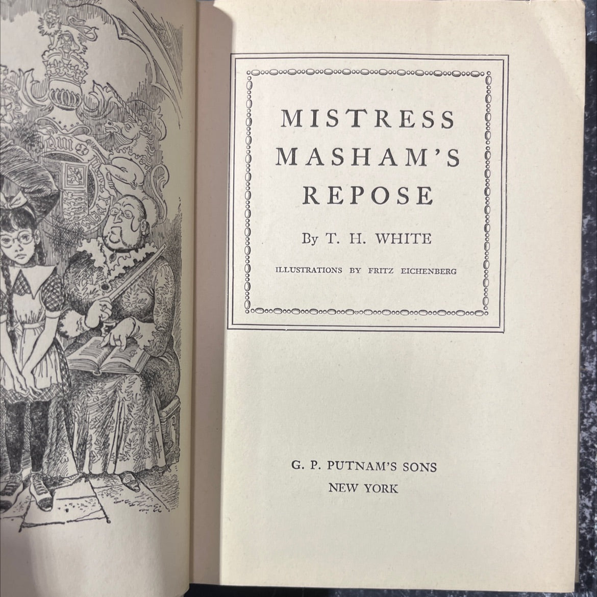 mistress masham's repose book, by T. H. White, 1946 Hardcover image 2