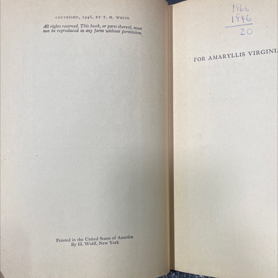 mistress masham's repose book, by t. h. white, 1946 Hardcover image 3