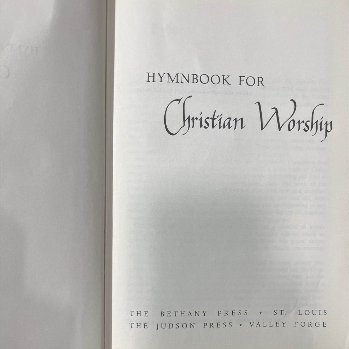 mmhyh hymnbook for christian worship book, by unknown, 1970 Hardcover image 2