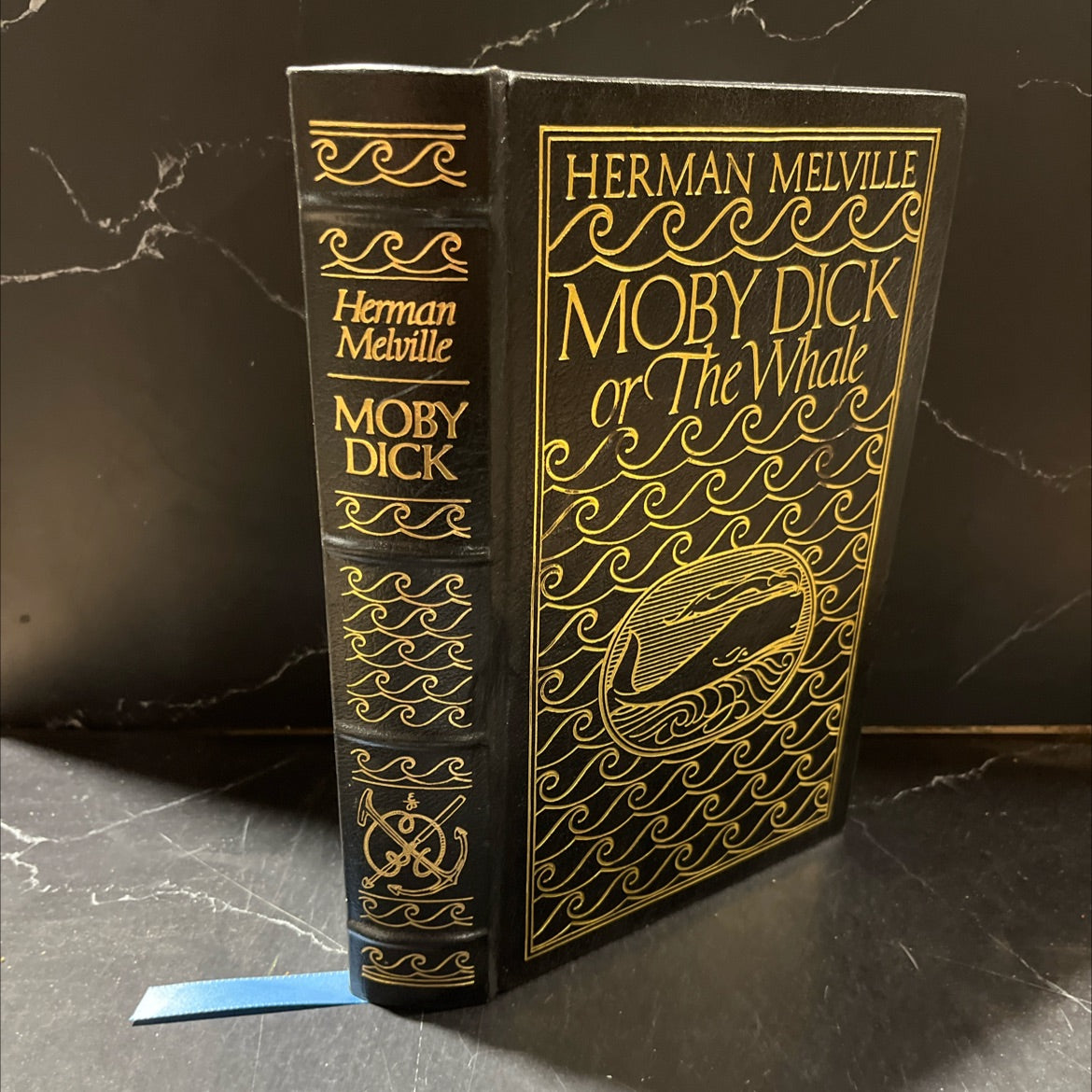 moby dick: or, the whale book, by herman melville, 1971 Leather image 1