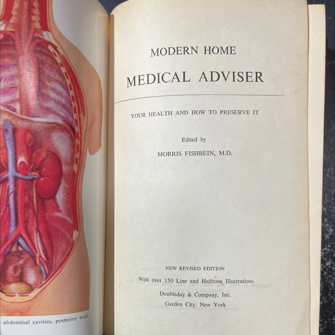modern home medical adviser your health and how to preserve it book, by morris fishbein, m.d., 1956 Hardcover image 2