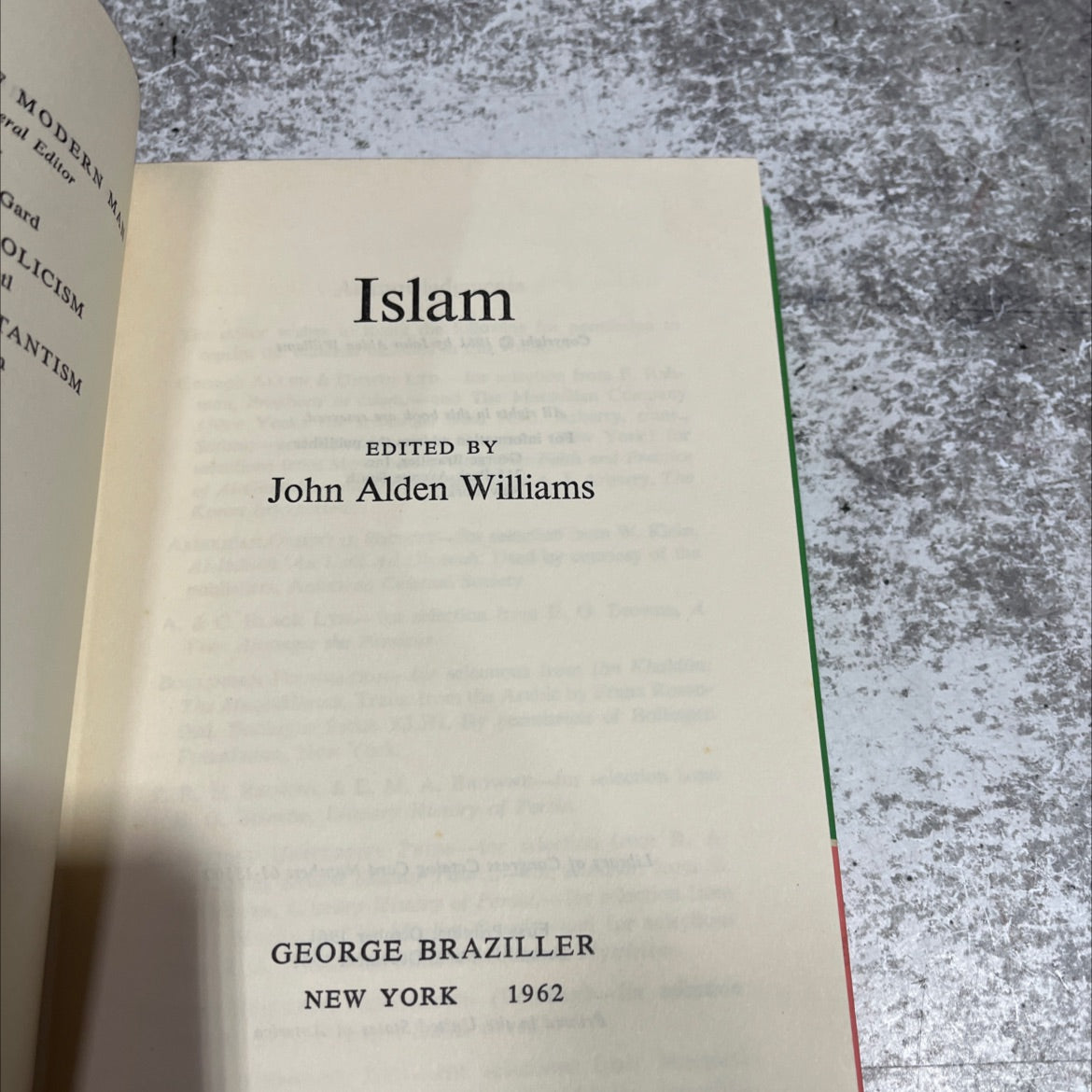 modern islamic thought book, by John Alden Williams, 1962 Hardcover image 2