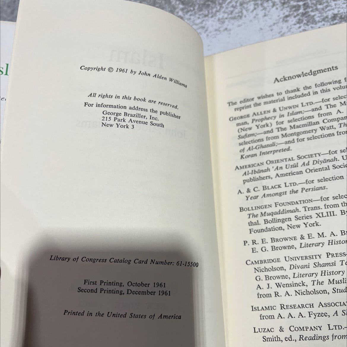 modern islamic thought book, by John Alden Williams, 1962 Hardcover image 3